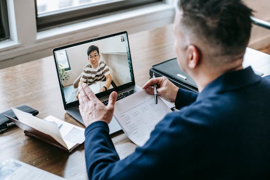 professor teaching with technology