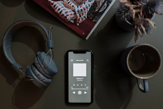 Screenshot of productivity app